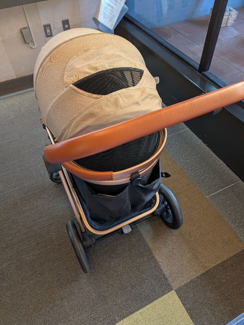 ペットカート ベージュ メッシュ窓付きSKISOPGO 型番aEEJ7t3gC - メルカリ