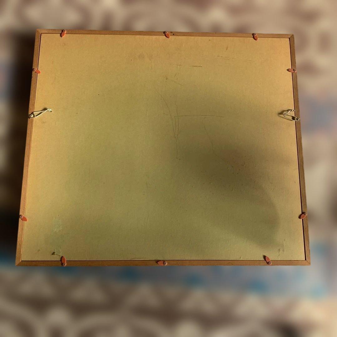 油彩画 風景画 昭和レトロ☆木製フレーム額縁付き。インテリア