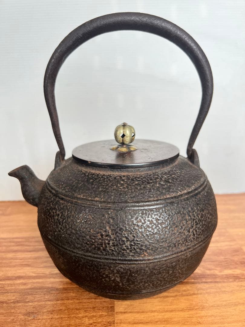 鉄瓶 龍文堂造 高さ25cm 水漏れなし 骨董品 龍文堂造 鉄瓶