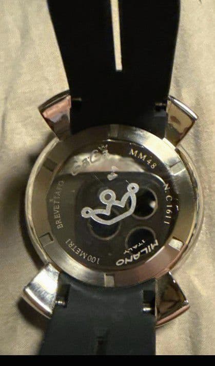 ガガミラノ 1611 クロノグラフ 電池新品 個人主観美品 送料込