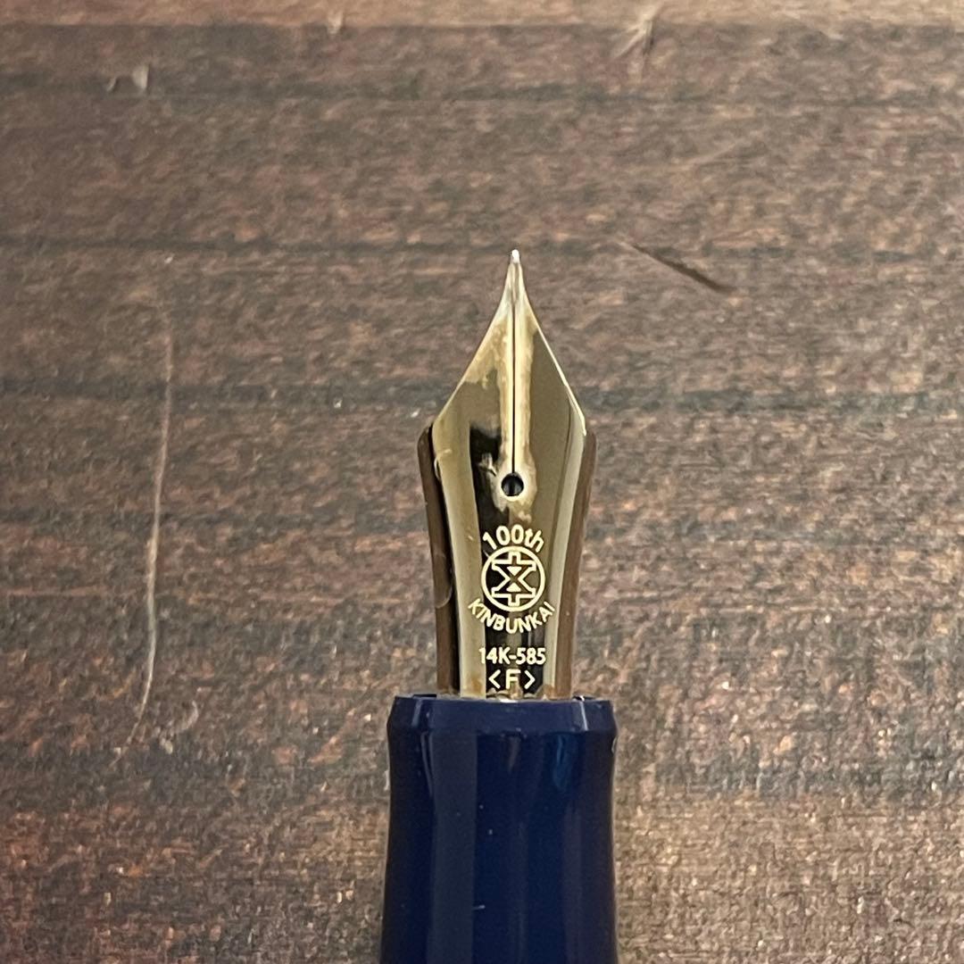 パイロットPILOT 万年筆 ペン先14K F ネイビー 未使用カスタム74