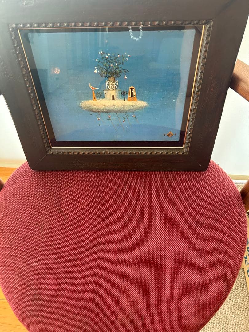 専用山本　明比古　【雲の音】　油彩　3号 印あり。