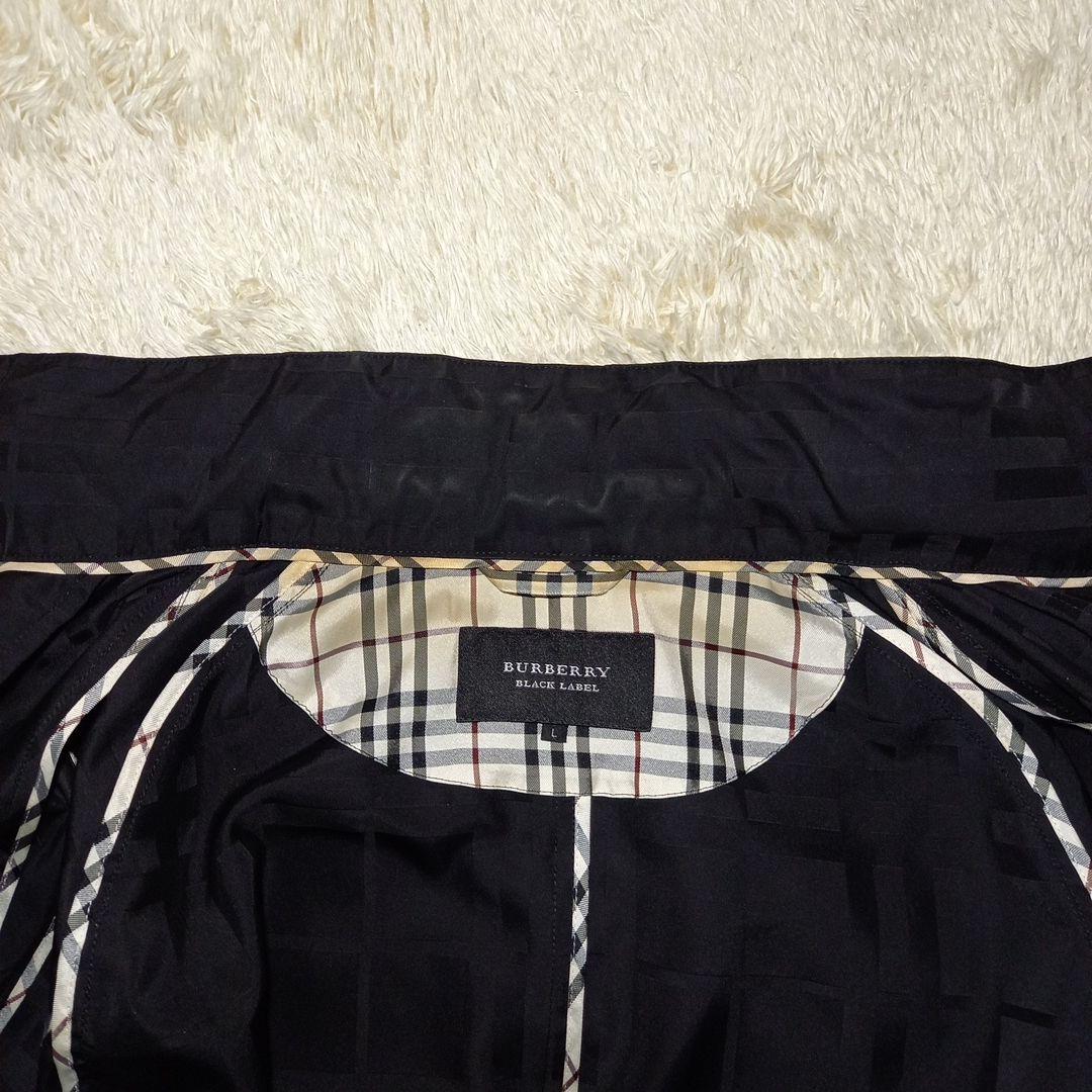 バーバリー ブラックレーベル ダブルジップ シャドーチェック ブルゾン