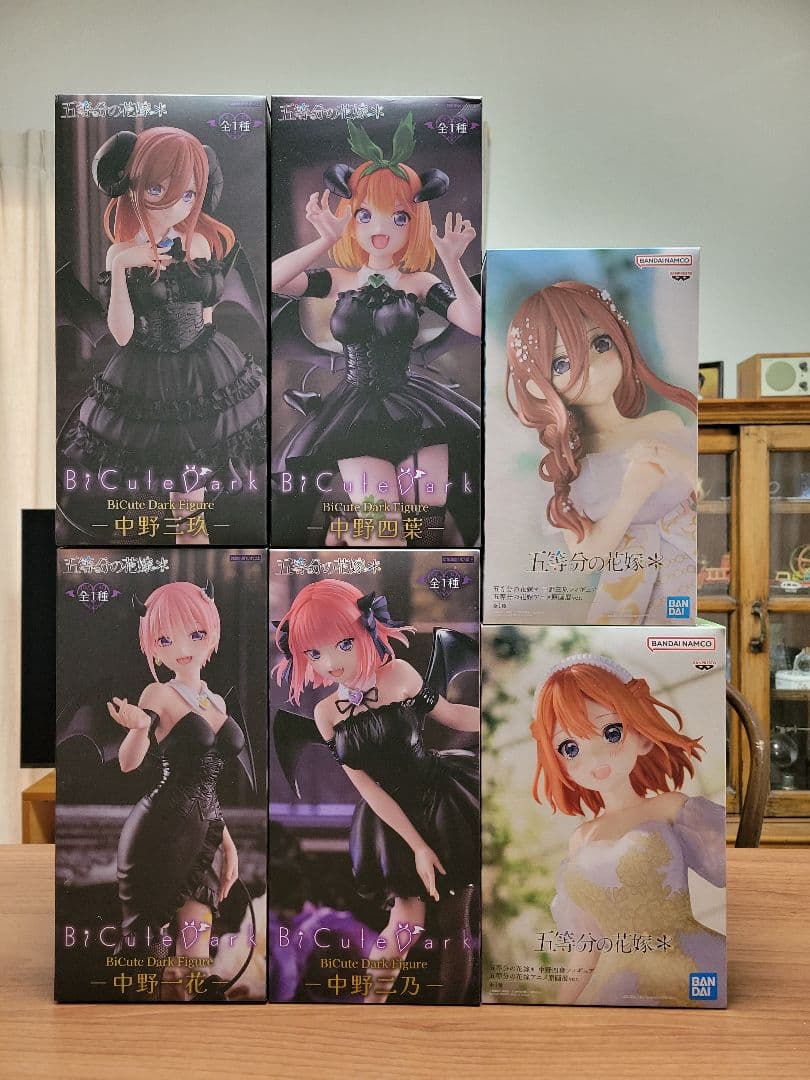 五等分の花嫁·Figure·一花·二乃·三玖·四葉·6体セット·新品未開封