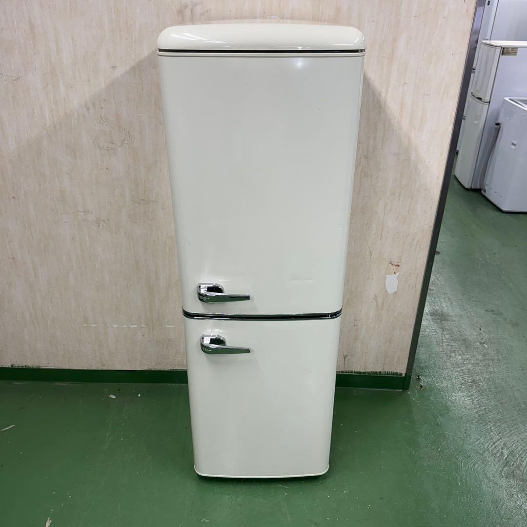2F☆41送料無料 レトロデザイン冷蔵庫　130L 安い　洗濯機