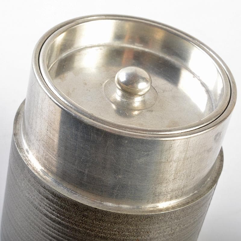 煎茶道具 間村自造 錫製 茶壷 茶心壷 約354g M