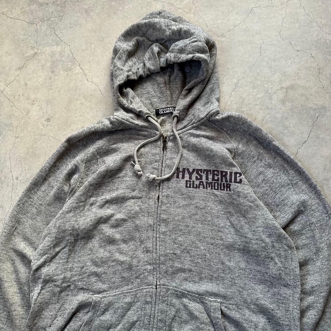 HYSTERIC GLAMOUR フルジップ パーカー ヒスガール グレー