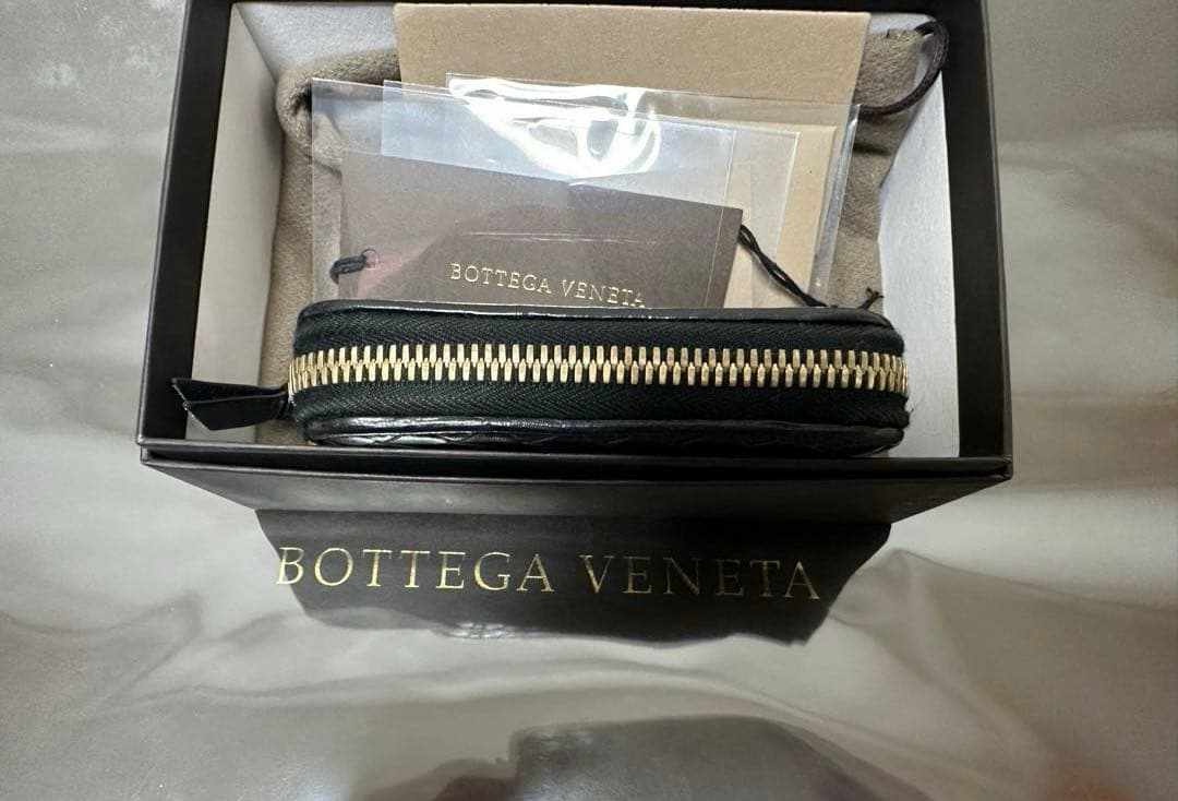 ★【極美品】ボッテガヴェネタ ケース ラム／ネロブラック／ゴールド✨✨✨4️⃣