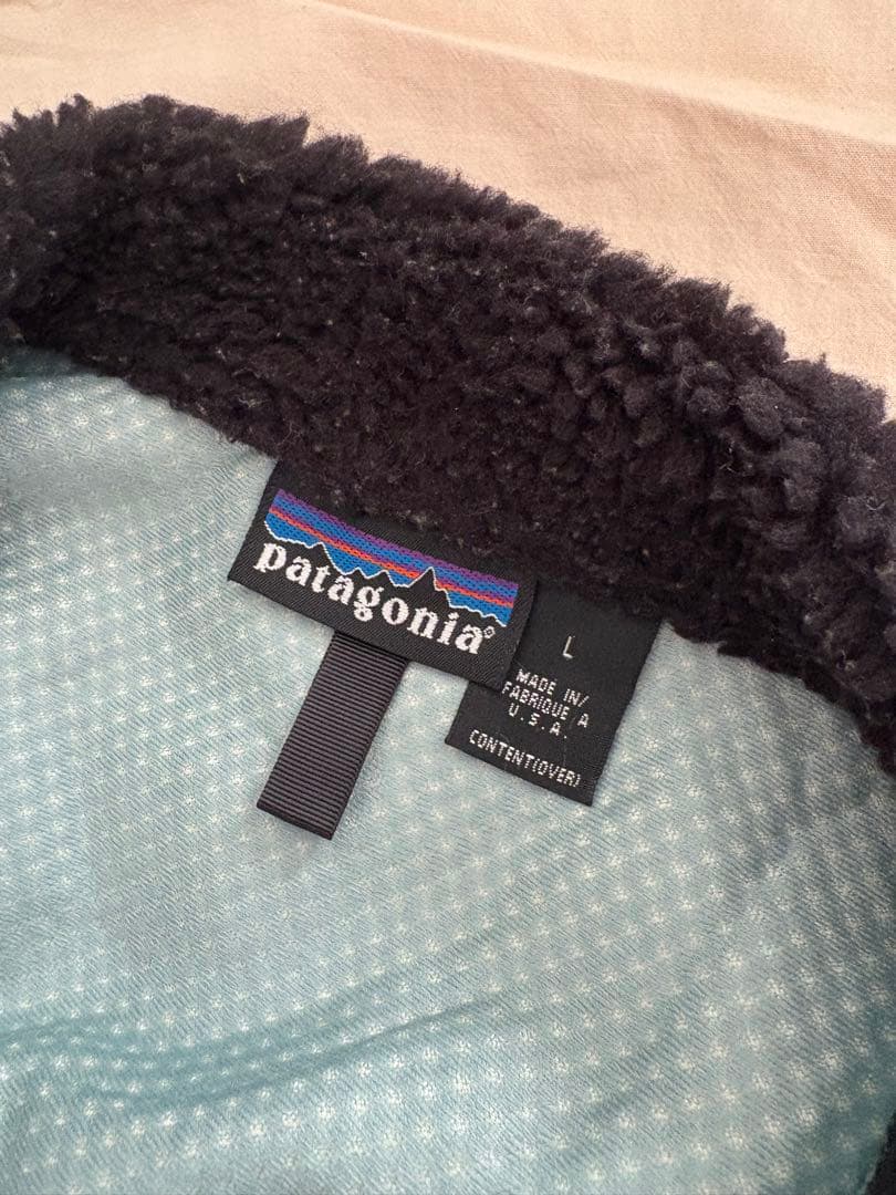 00年 USA製 patagonia レトロXベストブラック 黒 L