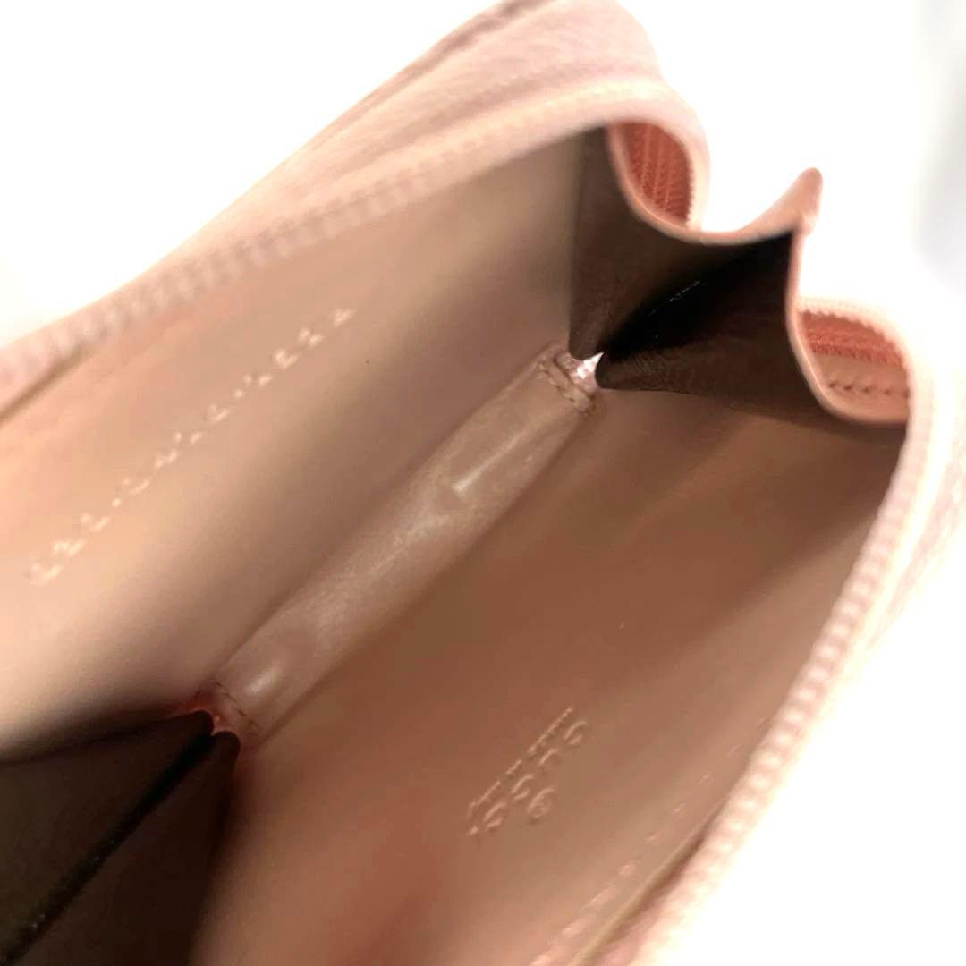 新品　グッチ GUCCI ケース 小銭入れ ピンク GG キャンバス 本革