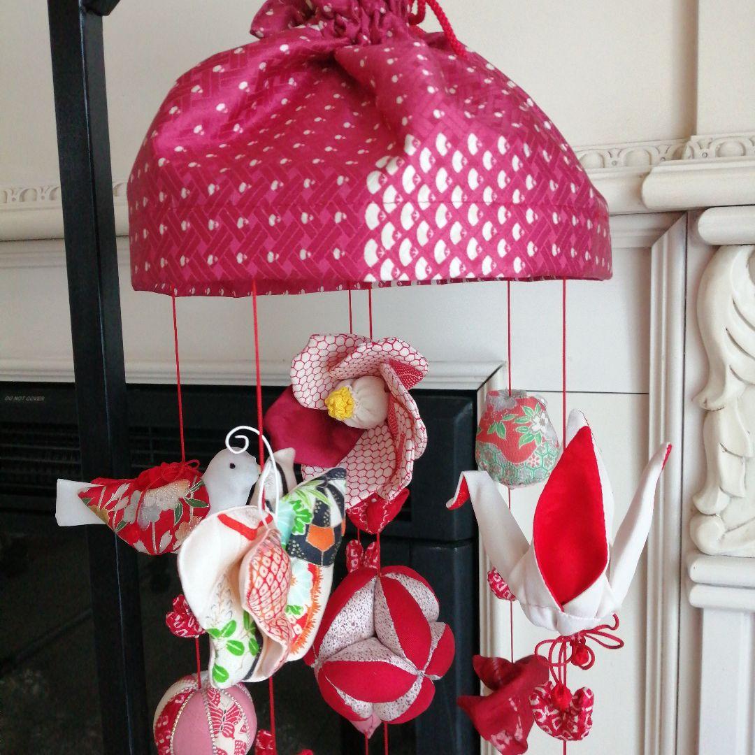 吊るし雛　吊るし飾り　ちりめん細工　ハンドメイド　ひな祭り　節句　 ✿台付✿
