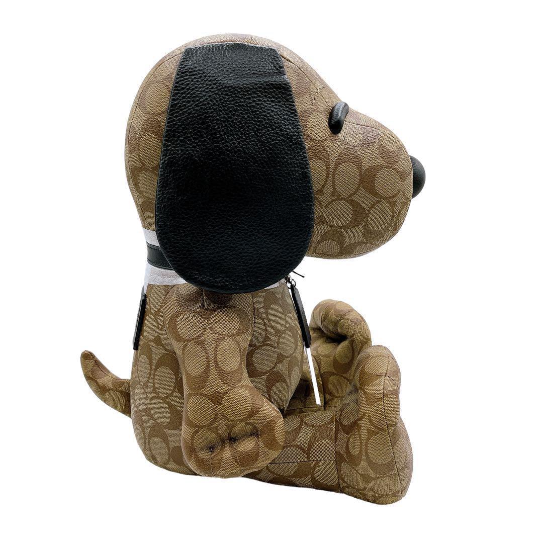 極美品 コーチ 5405 ぬいぐるみ スヌーピー 茶 ブラウン ユニセックス