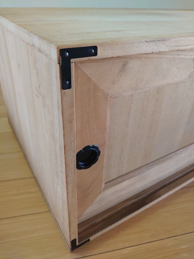 ヴィンテージ 桐箪笥 天然木 整理箪笥 引き戸収納 木製 和タンス 棚