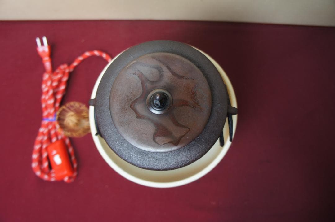 専用☆瓶掛け 手あぶり卓上火鉢 茶釜 釜鐶 電熱器 送料込み