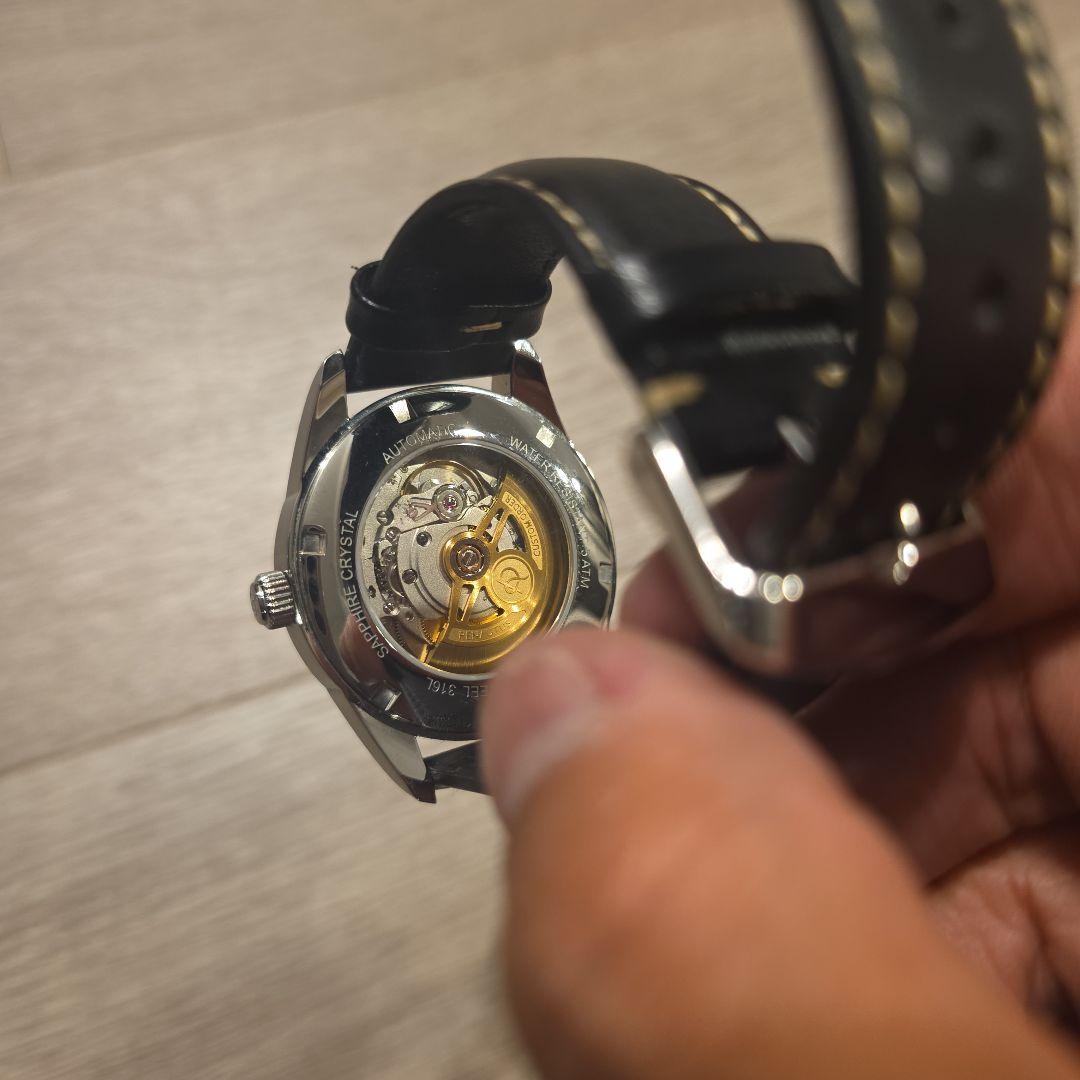 RENATUS 自動巻き時計 緑ダイヤル