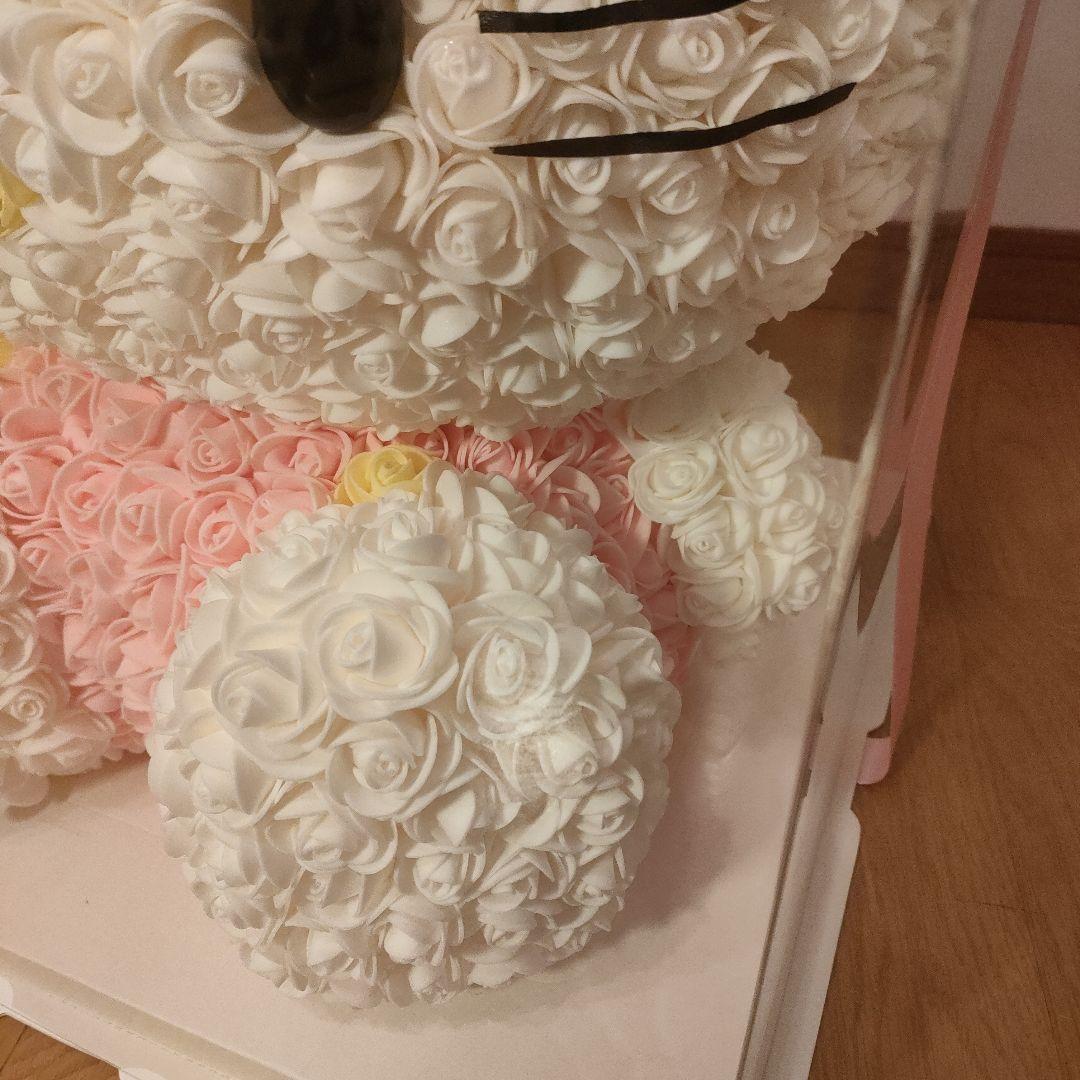 美品 ハローキティ 大型 ぬいぐるみ ブリザードフラワー