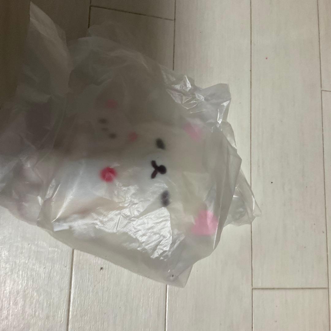 コリラックマSan-X白いふわふわ素材白いクマの子肉球刺繍コリゴグふんわり天使