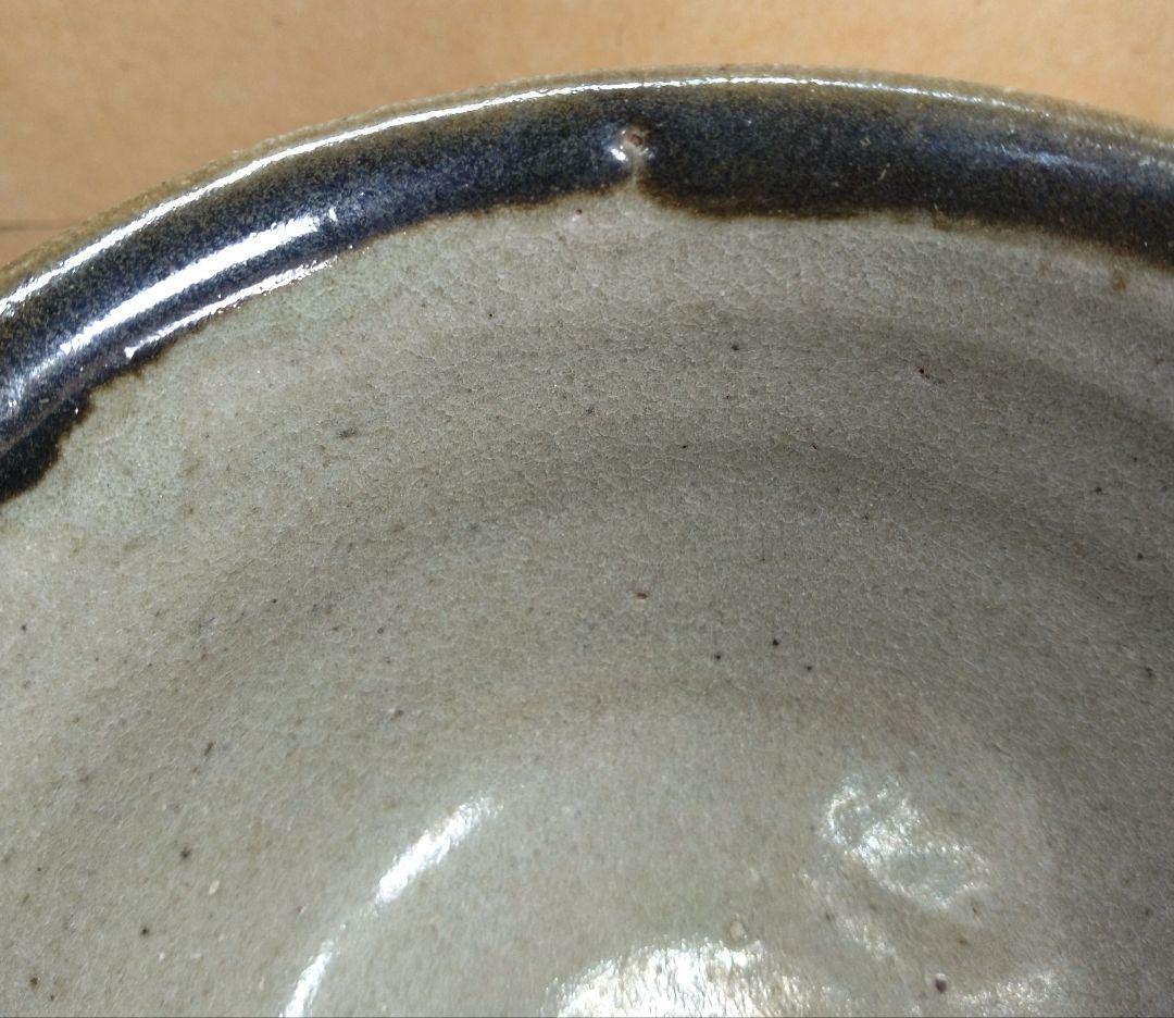 【本物保証】濱田庄司(浜田庄司) 縁黒茶碗 初窯 共箱 無傷 人間国宝 益子焼