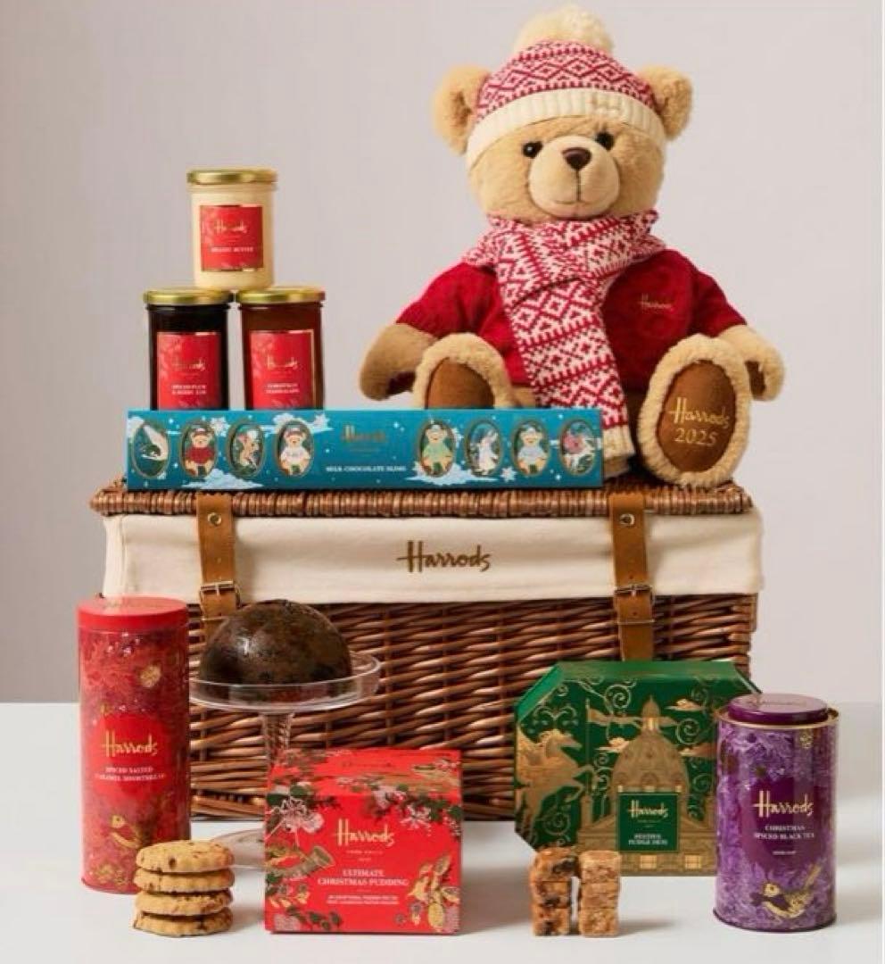 ハロッズ テディベア 2025年 クリスマスベア くまさん ぬいぐるみ