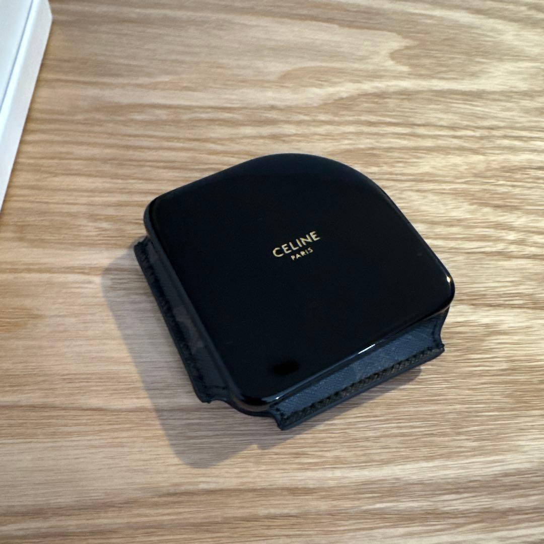 セリーヌ トリオンフ ポケットミラー トリオンフキャンバス ケース付き レジン