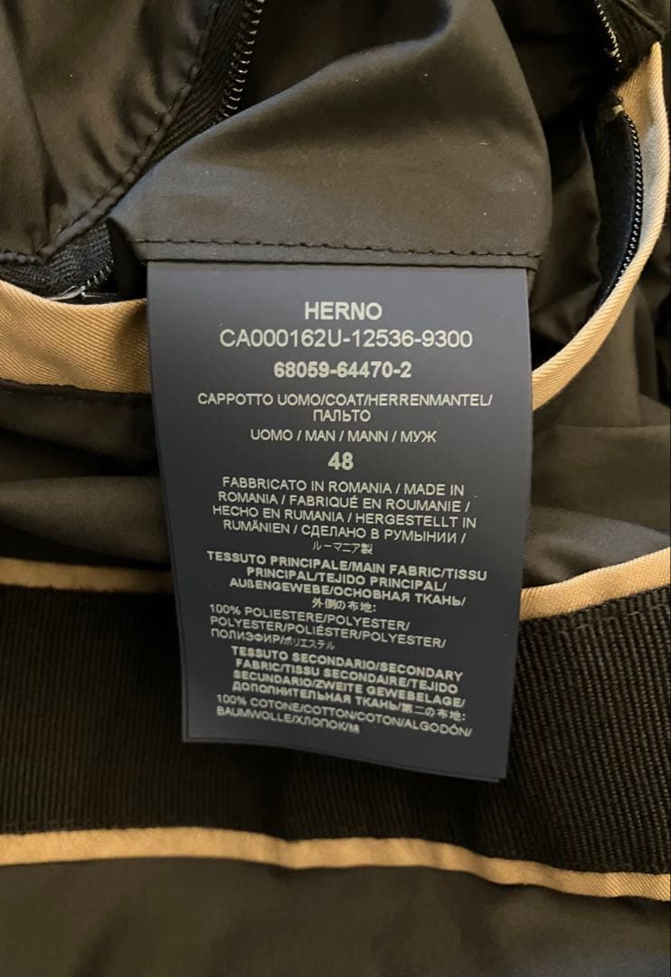 【期間限定出品】HERNO ヘルノ　ECO FUR COAT エコファー　コート