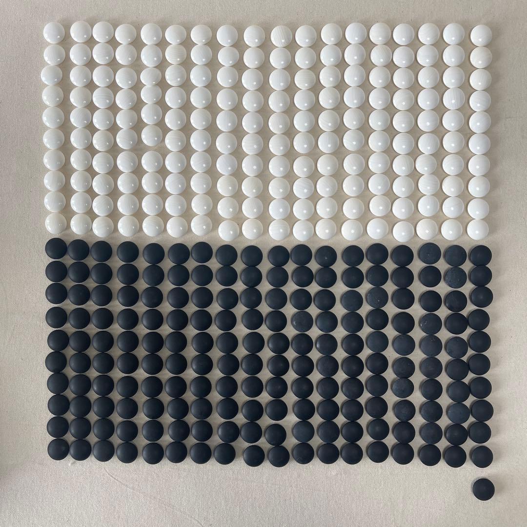 日向特製　本蛤碁石　本那智黒石付　雪印32号 囲碁用石セット