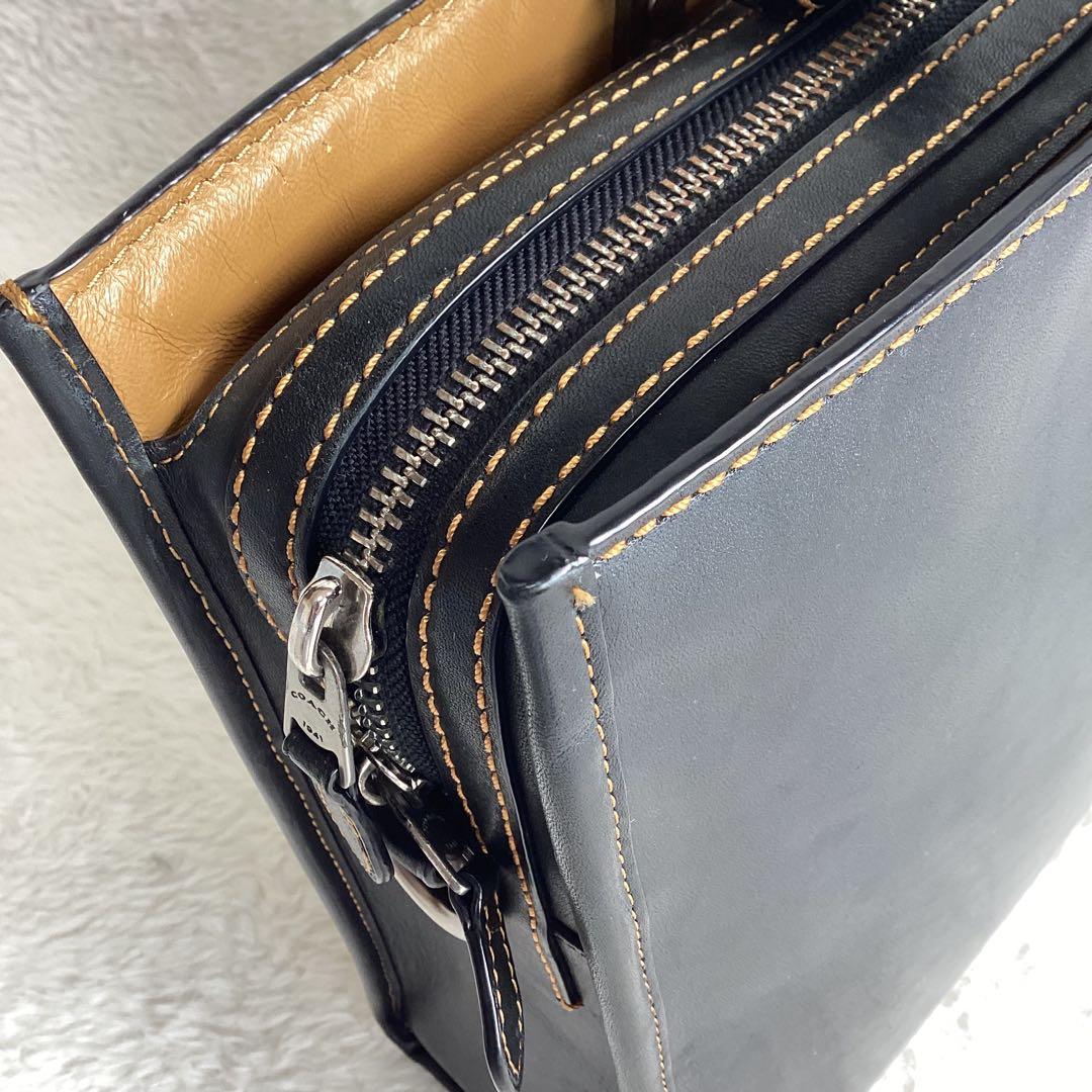 コーチ ローグ ビジネスバッグ グラブタンレザー