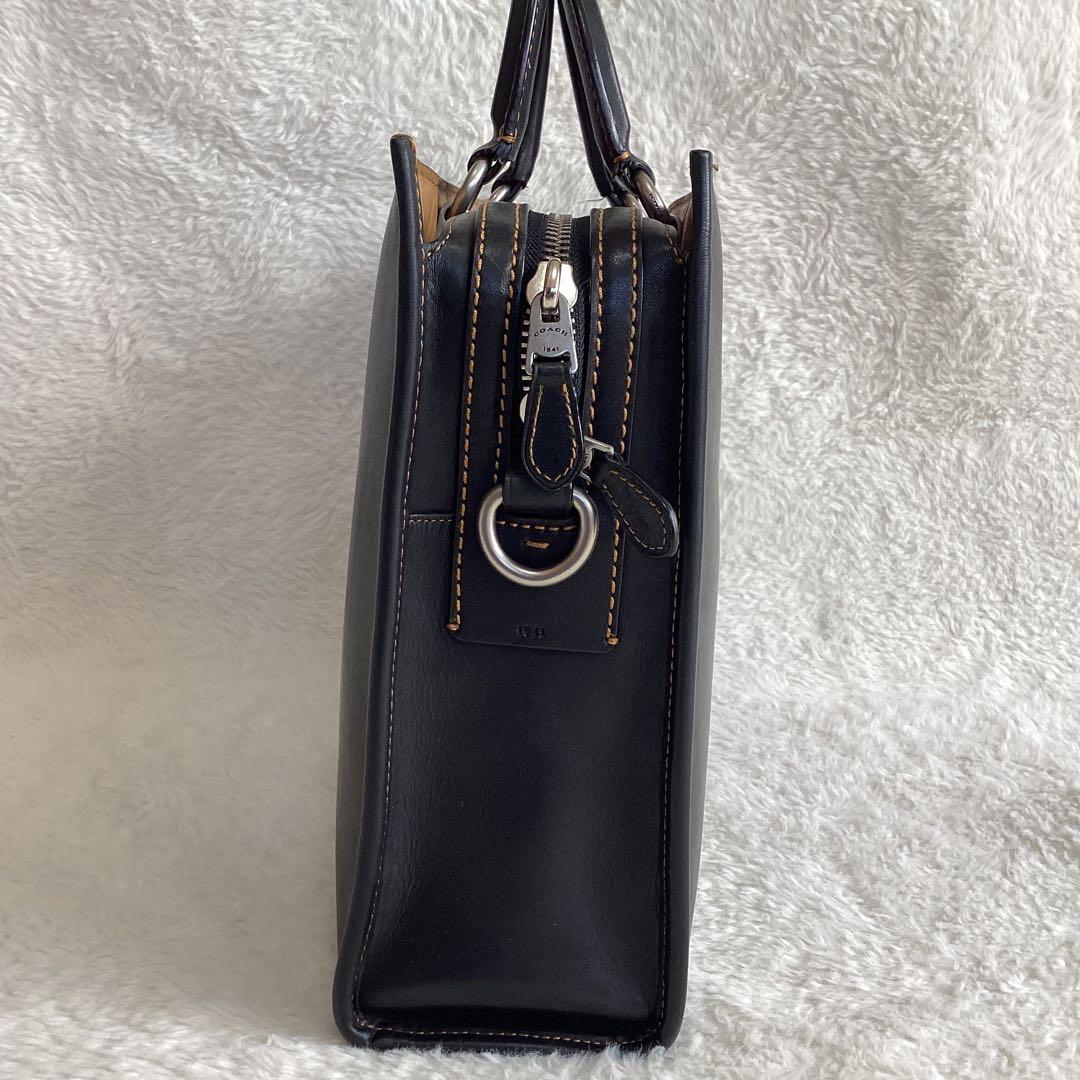 コーチ ローグ ビジネスバッグ グラブタンレザー