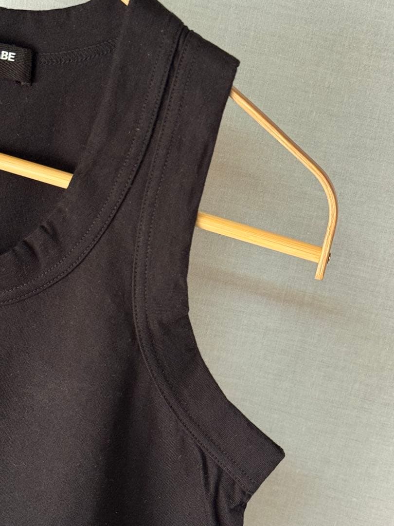 [新品] ジュンヤワタナベ コムデギャルソン 無地　タンクトップ　黒　リプ