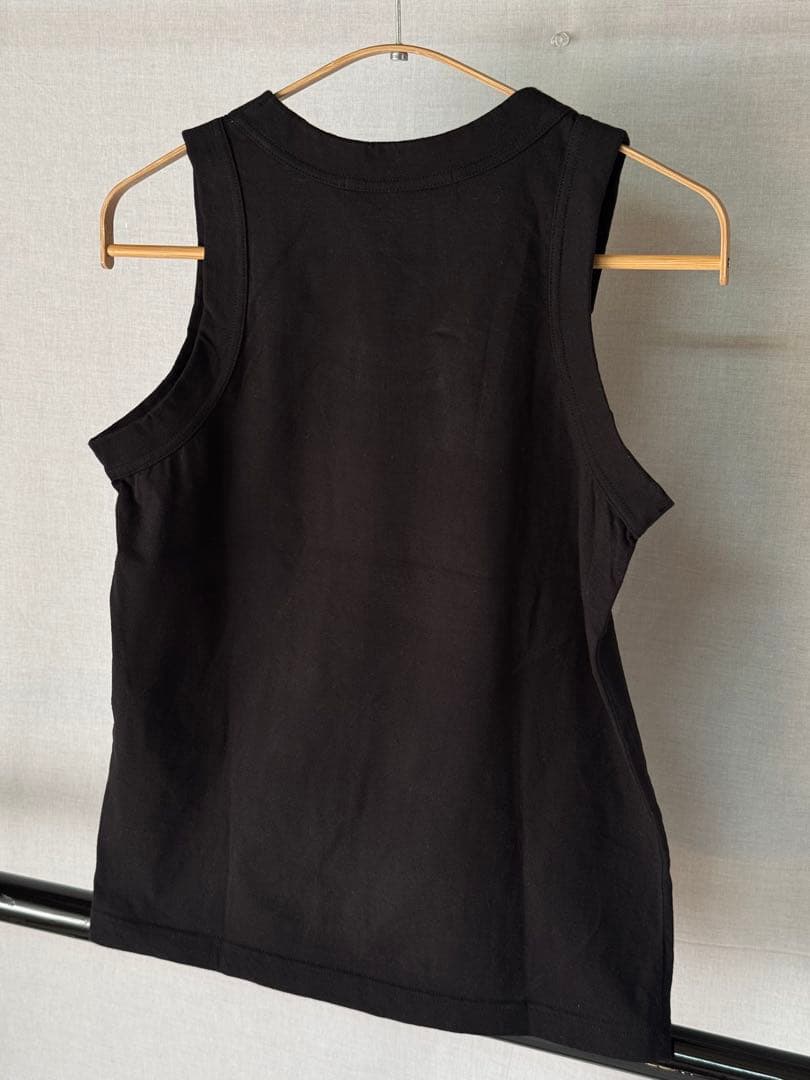 [新品] ジュンヤワタナベ コムデギャルソン 無地　タンクトップ　黒　リプ