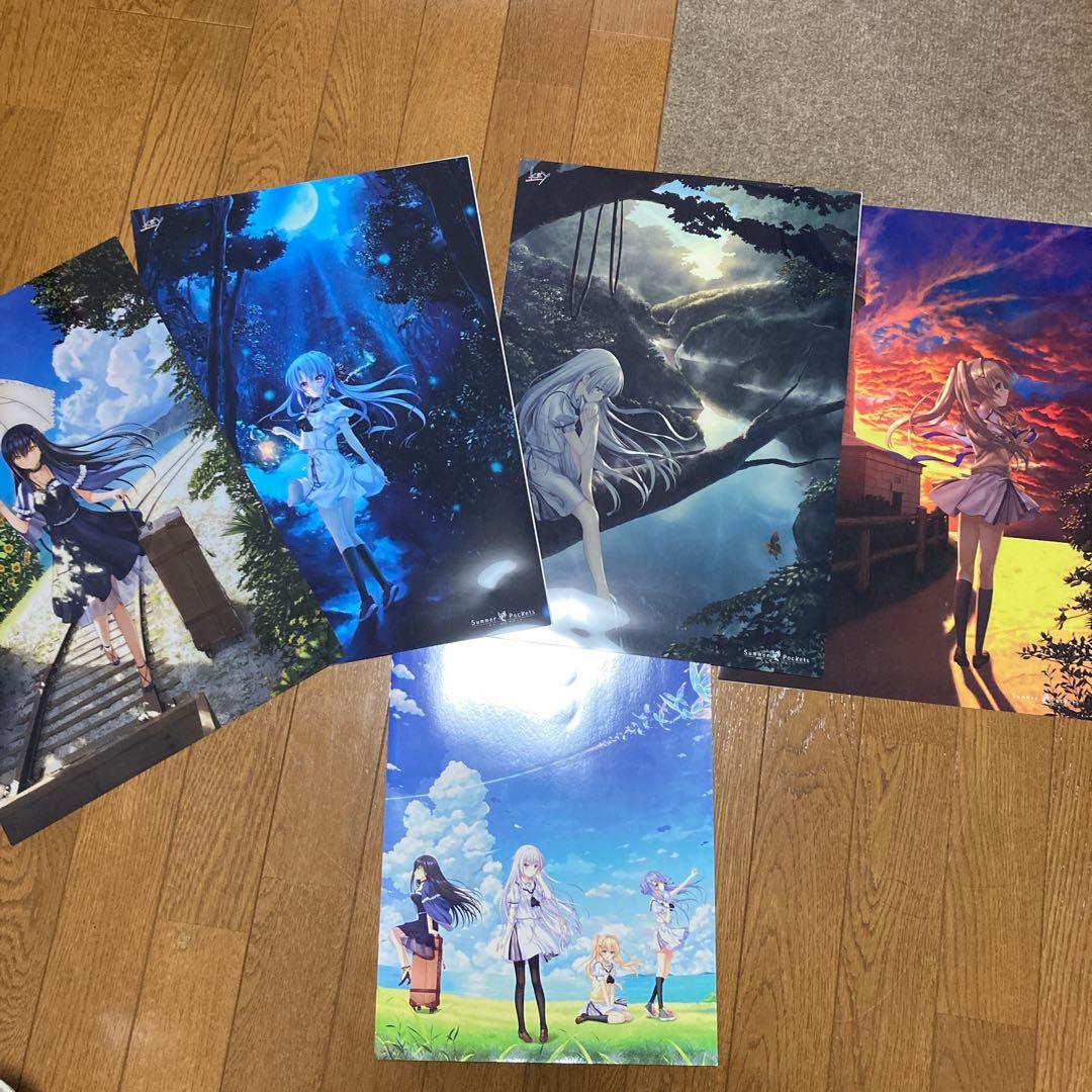 Summer Pockets】Artbook/A3クリアポスター4枚セット - メルカリ