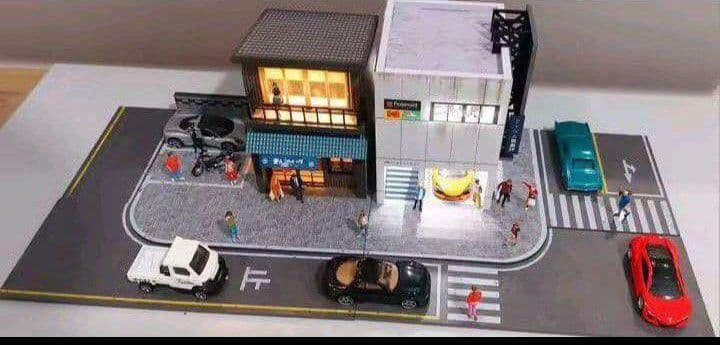 ■1/64【日本の居酒屋➕フォトショップガレージ】新品セット販売/LED照明付