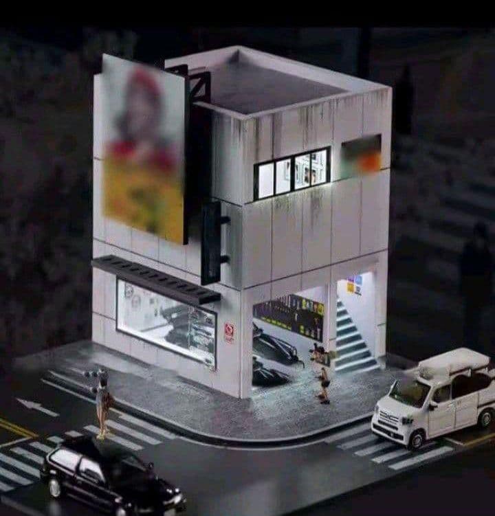 ■1/64【日本の居酒屋➕フォトショップガレージ】新品セット販売/LED照明付