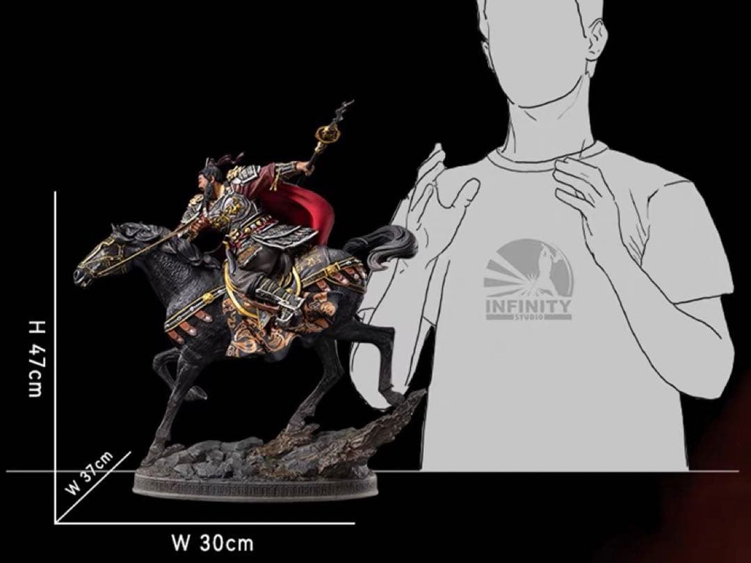 三国志蜀国猛将張飛益徳1/7全身像