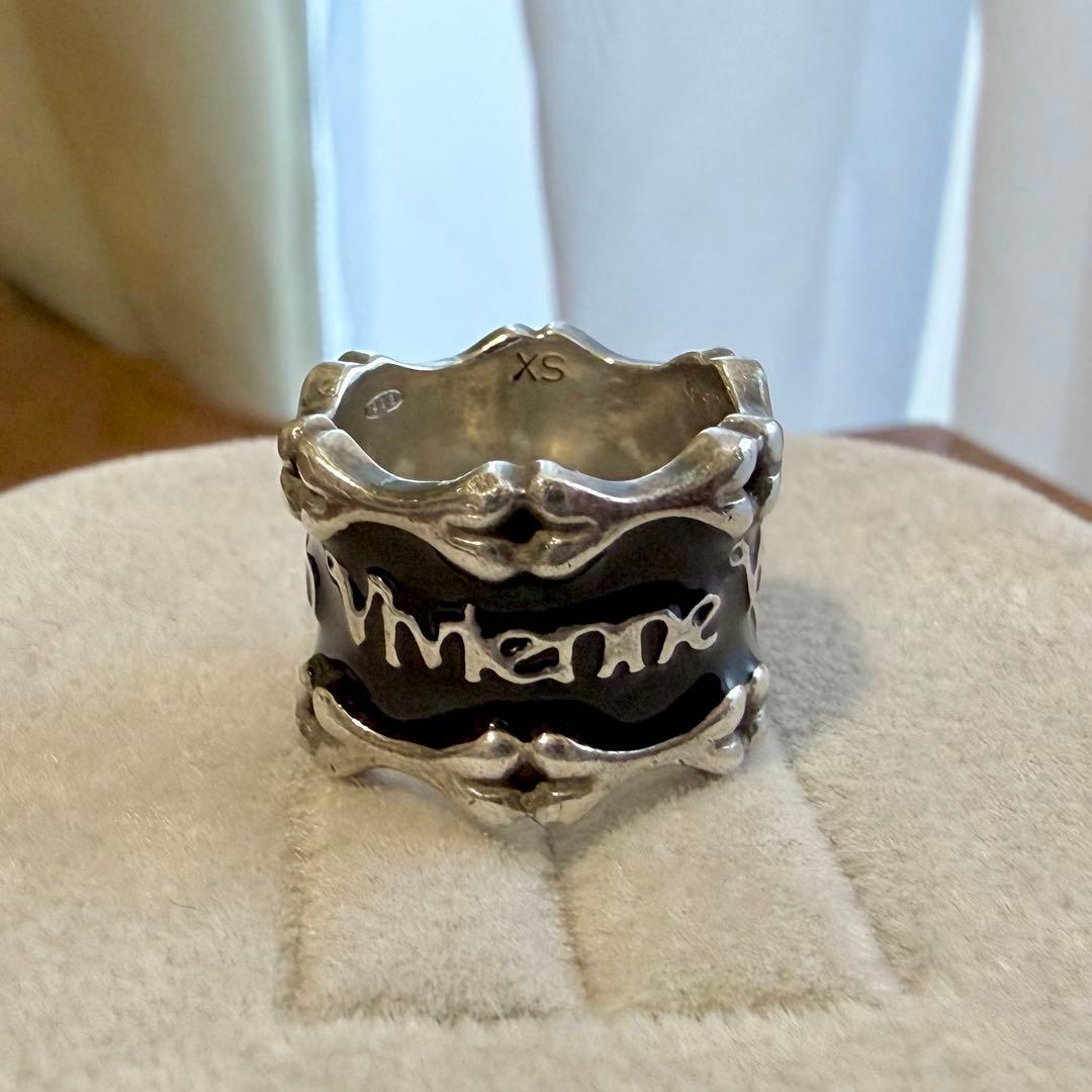 ケース込☆激レアVivienneWestwood ボーンリング/ブラックXS