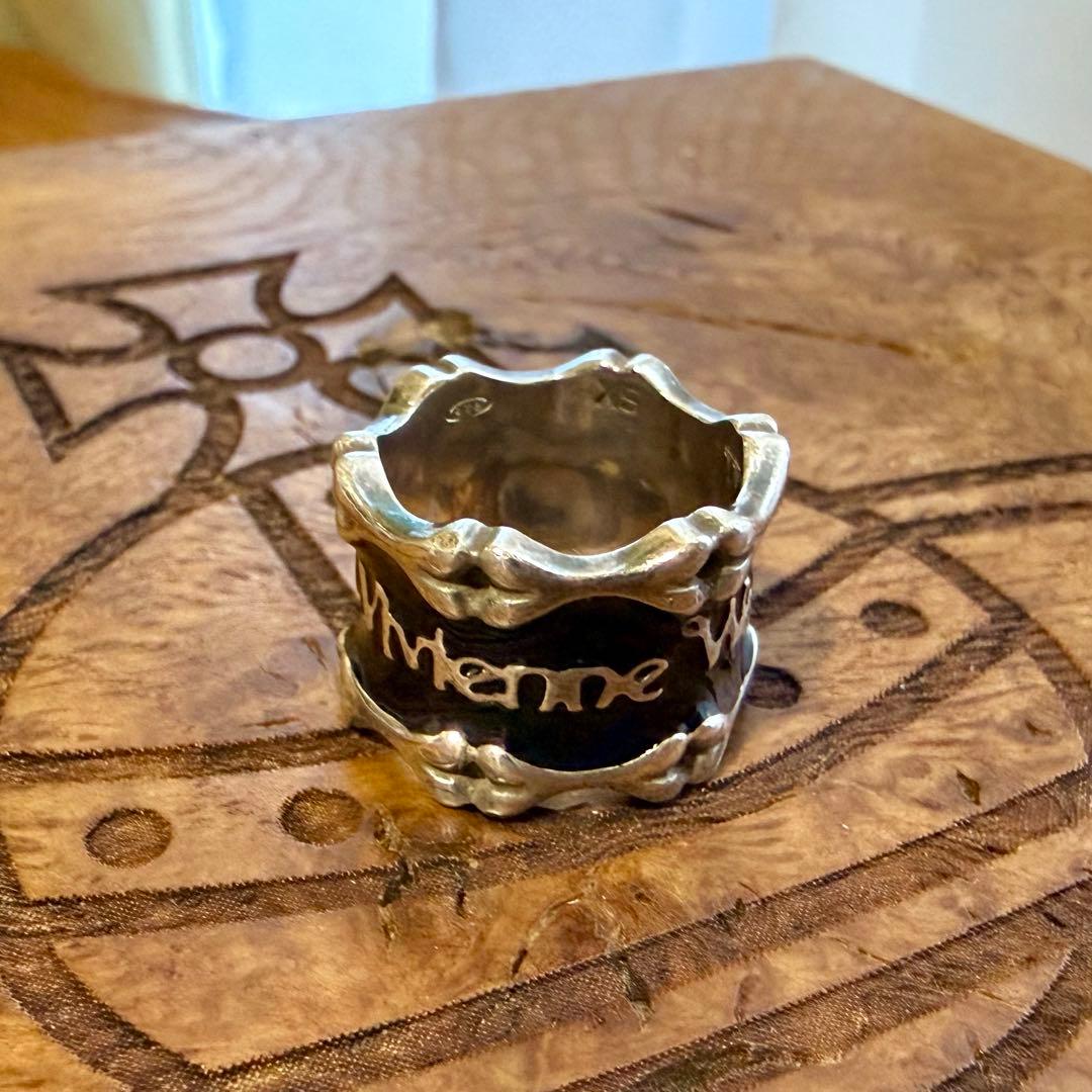ケース込☆激レアVivienneWestwood ボーンリング/ブラックXS