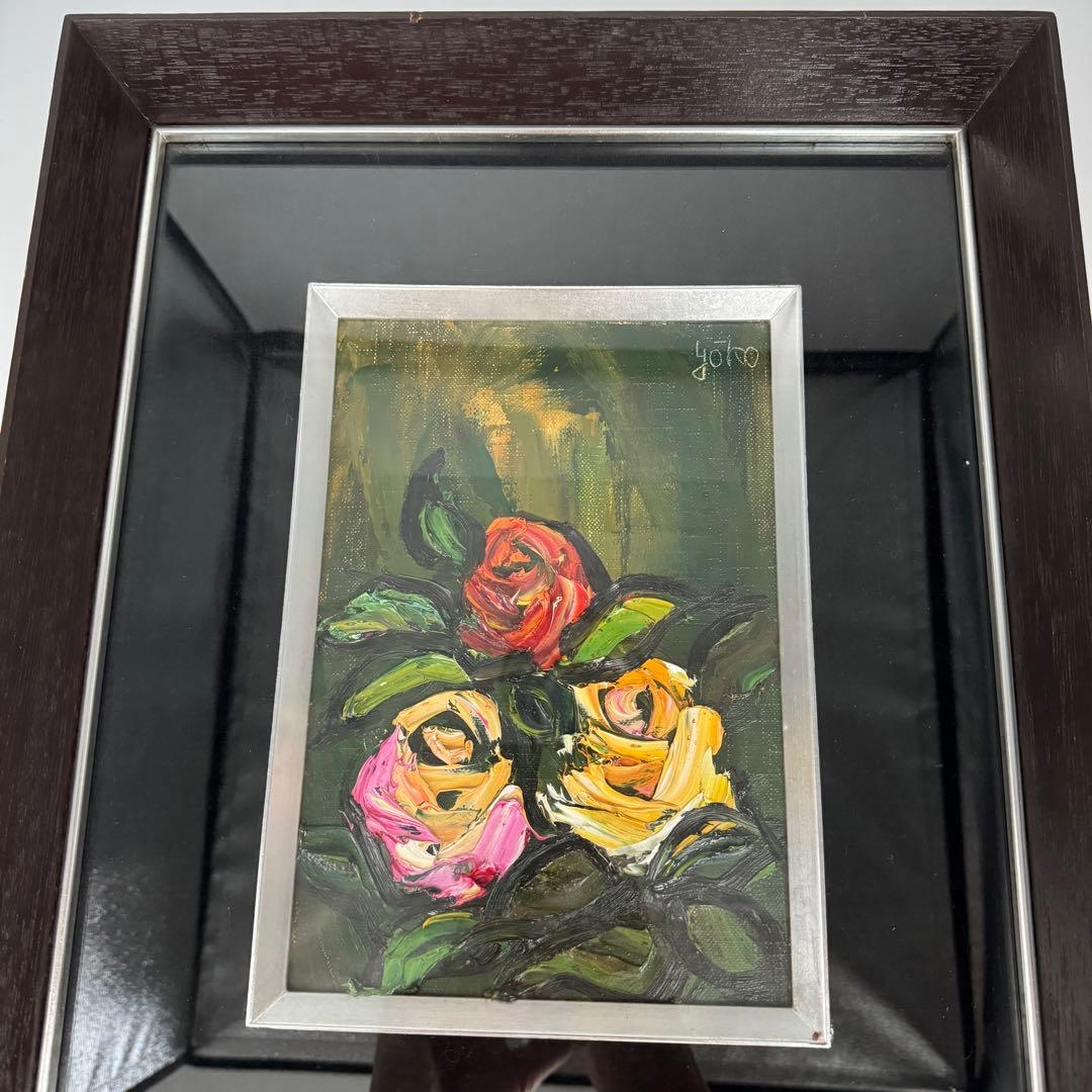 絵画作家 湯浅洋子さんの油彩画【薔薇】ばら