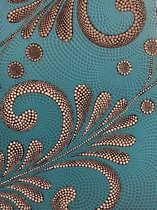 【訳あり】バリ島ドットアート 80×60cm通常22,000円がなんと！