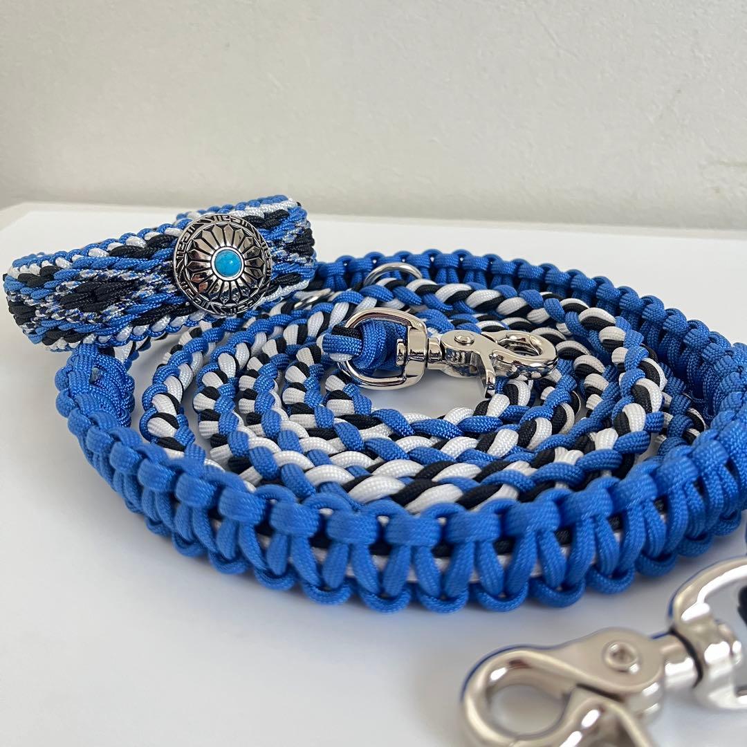 パラコード6つ編みリード 小型犬•中型犬 パラコード リード リード