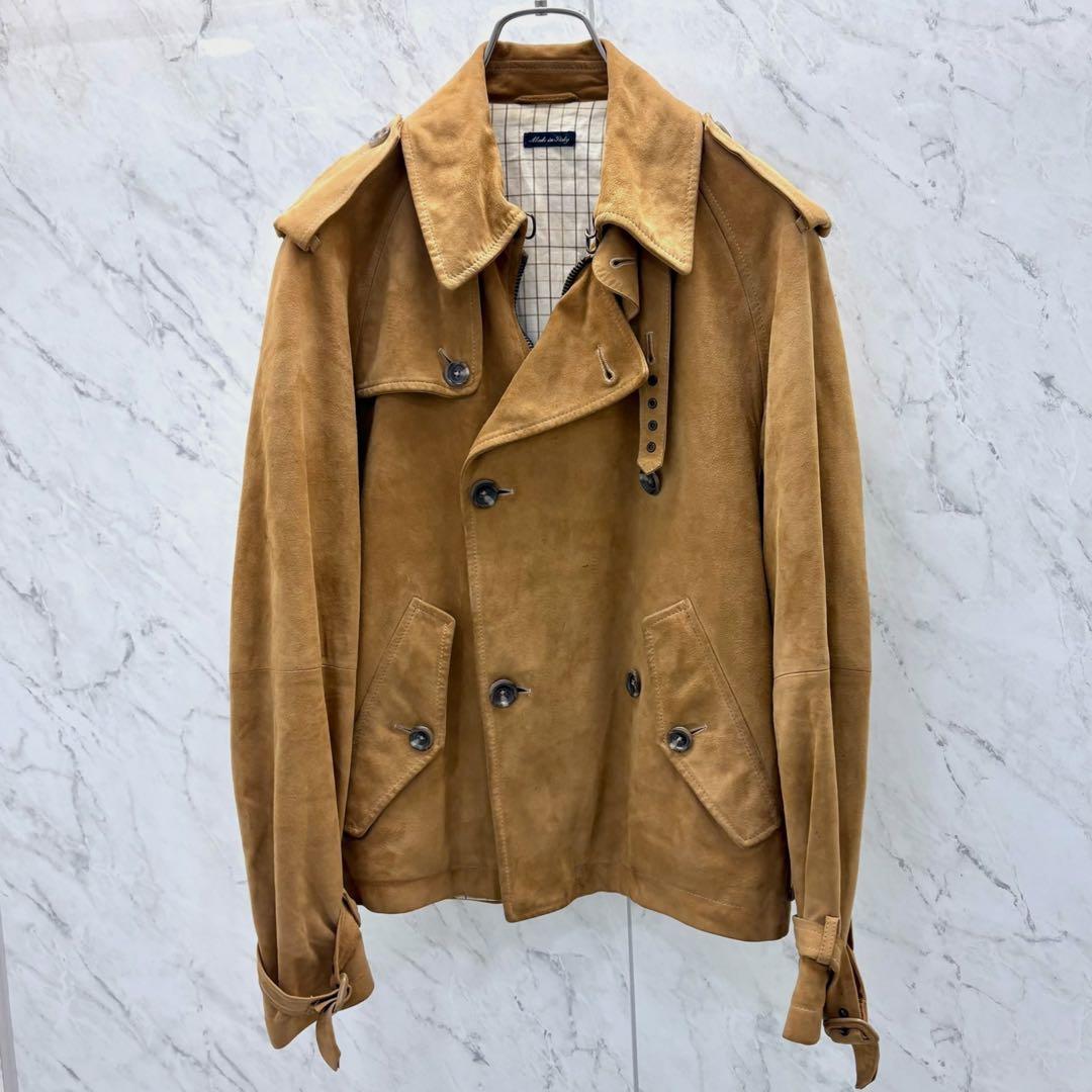 Polo Ralph Lauren イタリア製 スエード ライダースジャケット - メルカリ