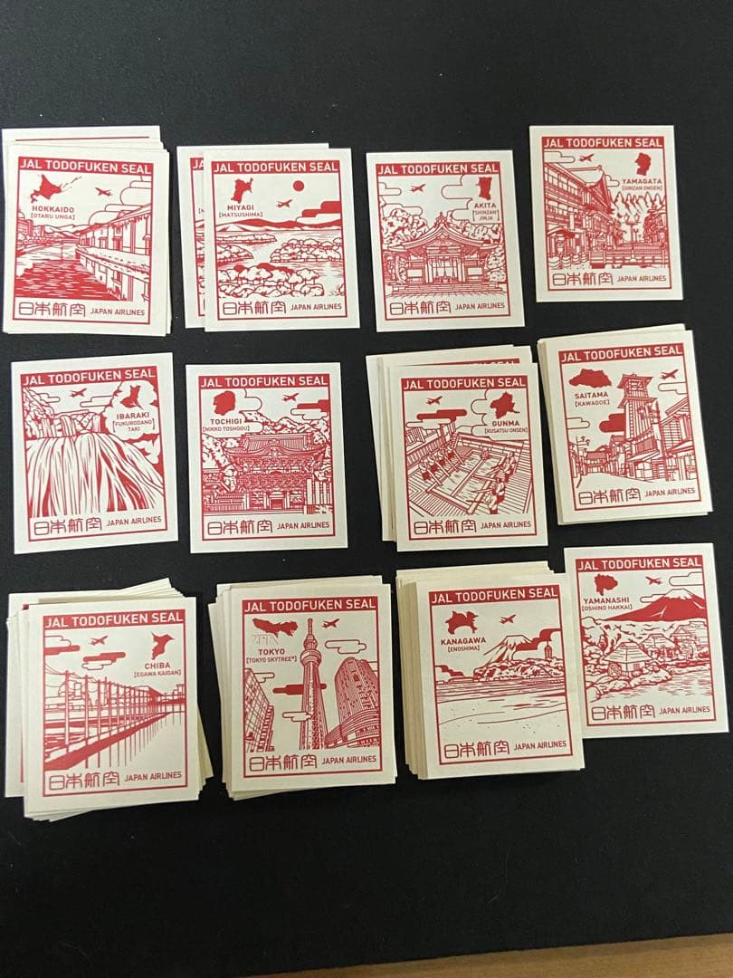★JAL★47都道府県シール★非売品