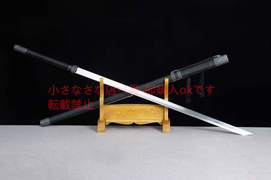 両手唐刀-高性能マンガン鋼 古兵器 武具 刀装具 日本刀 模造刀 居合刀