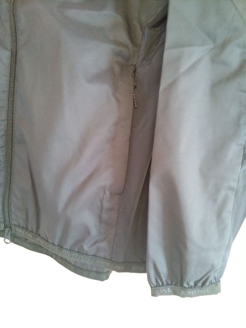 BRIEFING 3Dプリントポケッタブルパーカー レディースM 黒