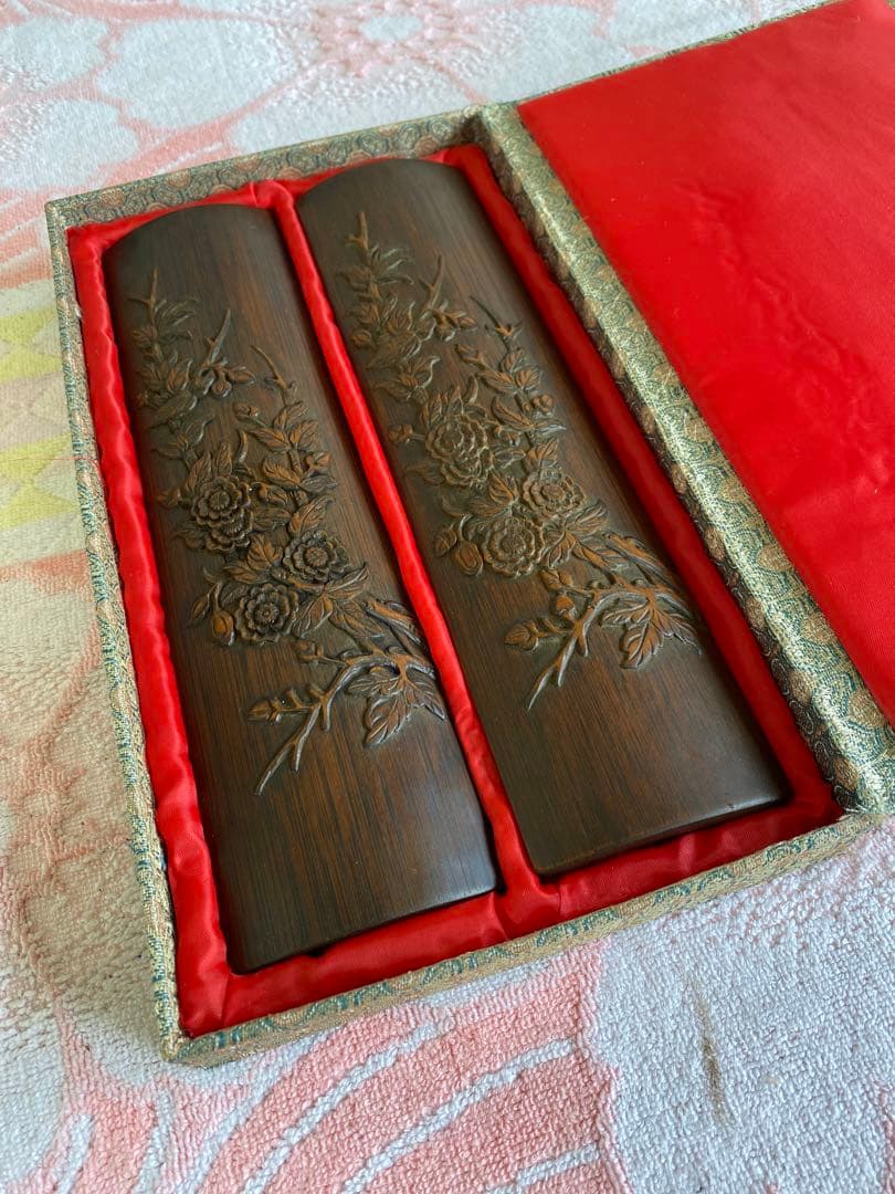 腕枕　腕枕　手置き板　木彫り　中国　書道 腕枕 腕枕 手置き板 木彫り 中国 書道