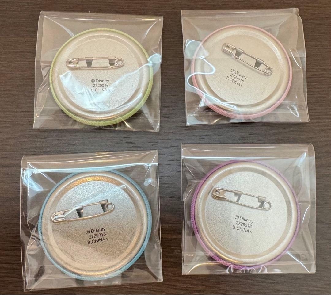 34個【ディズニーキャラクターズ刺繍缶バッジ1・2】※お菓子なし 楽天