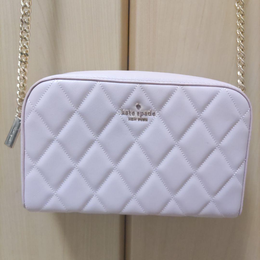 kate spade ピンク キルティングショルダーバッグ