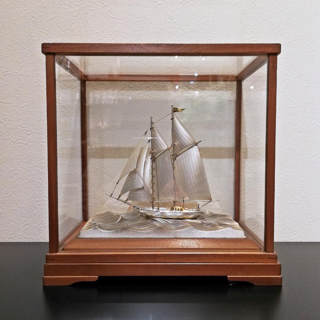 〇純銀製置物船シルバー
