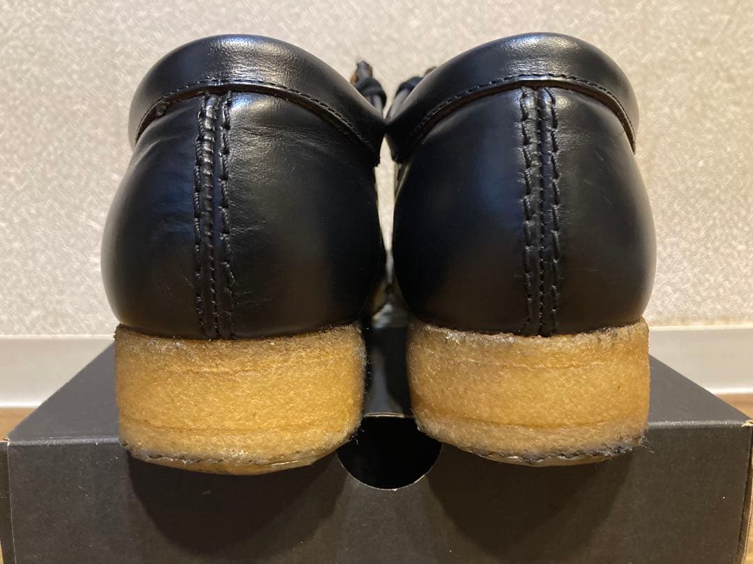 クラークスワラビー　BLACK Smooth Leathe