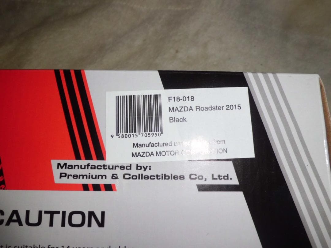 【開封品】ファースト18 1/18 マツダ ロードスター 2015 ブラック