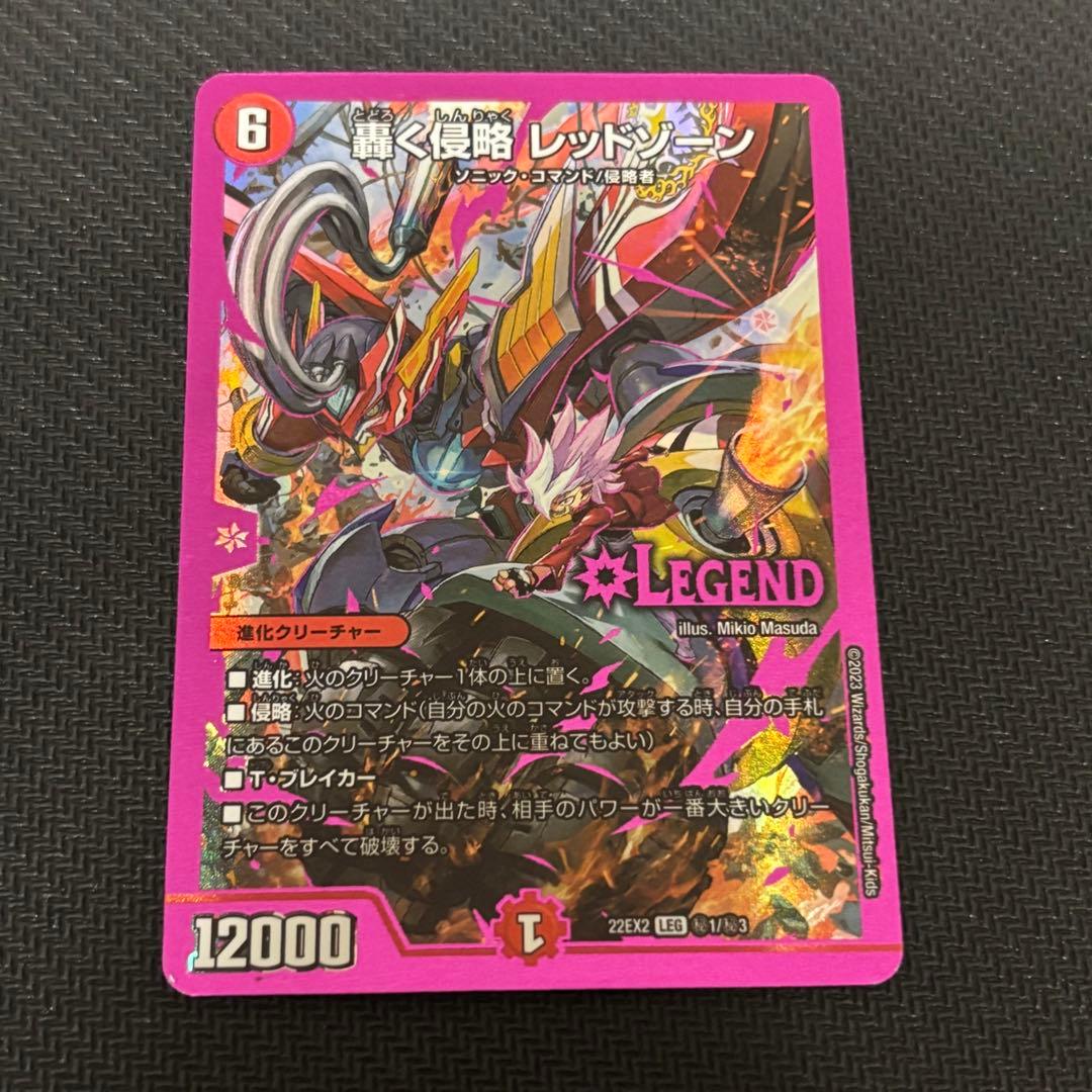 デュエルマスターズ 轟く侵略レッドゾーン ヒーローレア 紫 シク